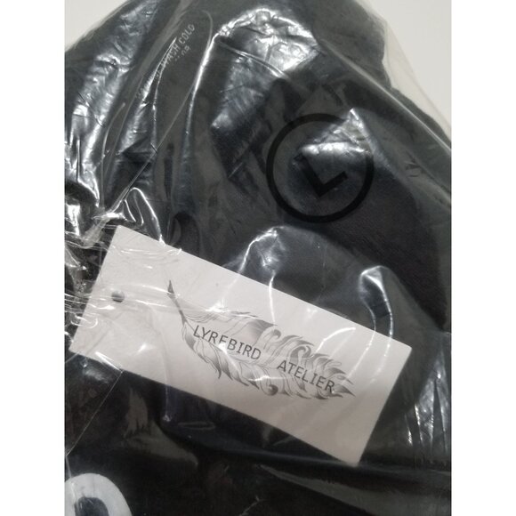 LYREBIRD ATELIER Slim Fit Fleece Jogger Sweatpants In Charcoal - Size Large - Picture 4 of 6